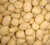 Round blanched peanuts
